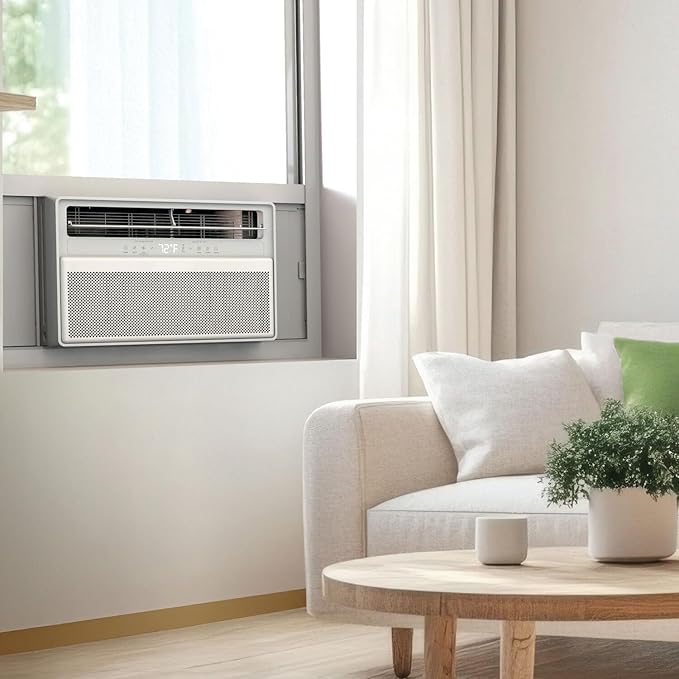 TCL 12,000 BTU Q-Series Smart Inverter Window AC with Heat Pump, Ultra-Quiet, up to 67% Energy Saving, 115V, Compatible with Alexa/Google Assistant/Apple Homekit/Matter, Cools up to 550 Sq. Ft.