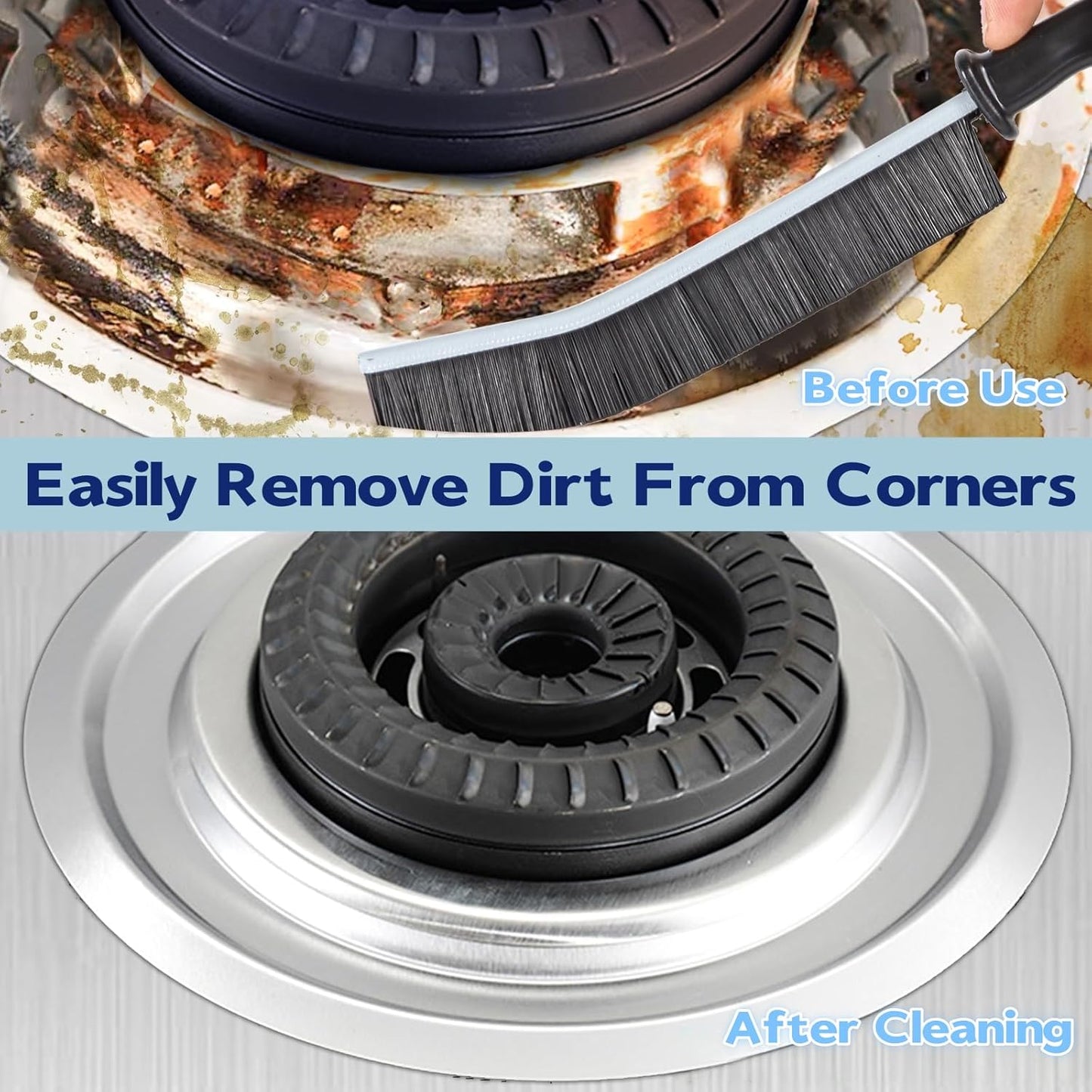 5PCS Crevice Cleaning Brush, Hard Bristle Crevice Cleaner, Grout Scrub Brush, Home Essentials, Durable, Thin, Multifunctional Gap Cleaning Tool for Household Use, Bathroom, Kitchen, Corner ect