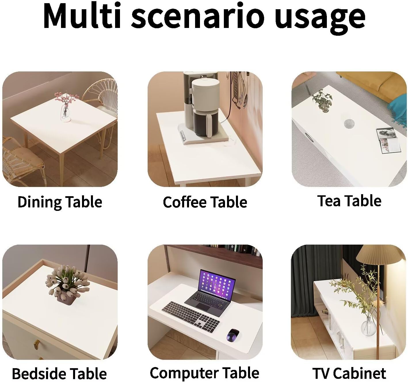 Leather Dresser Cover,1.8mm Thick,14x66 Inch,Dresser Protector Top,Dresser Top Protector,Dresser Cover Top,Dresser Top Cover,Dresser Cover Top for Bedroom.(White+White,14x66)