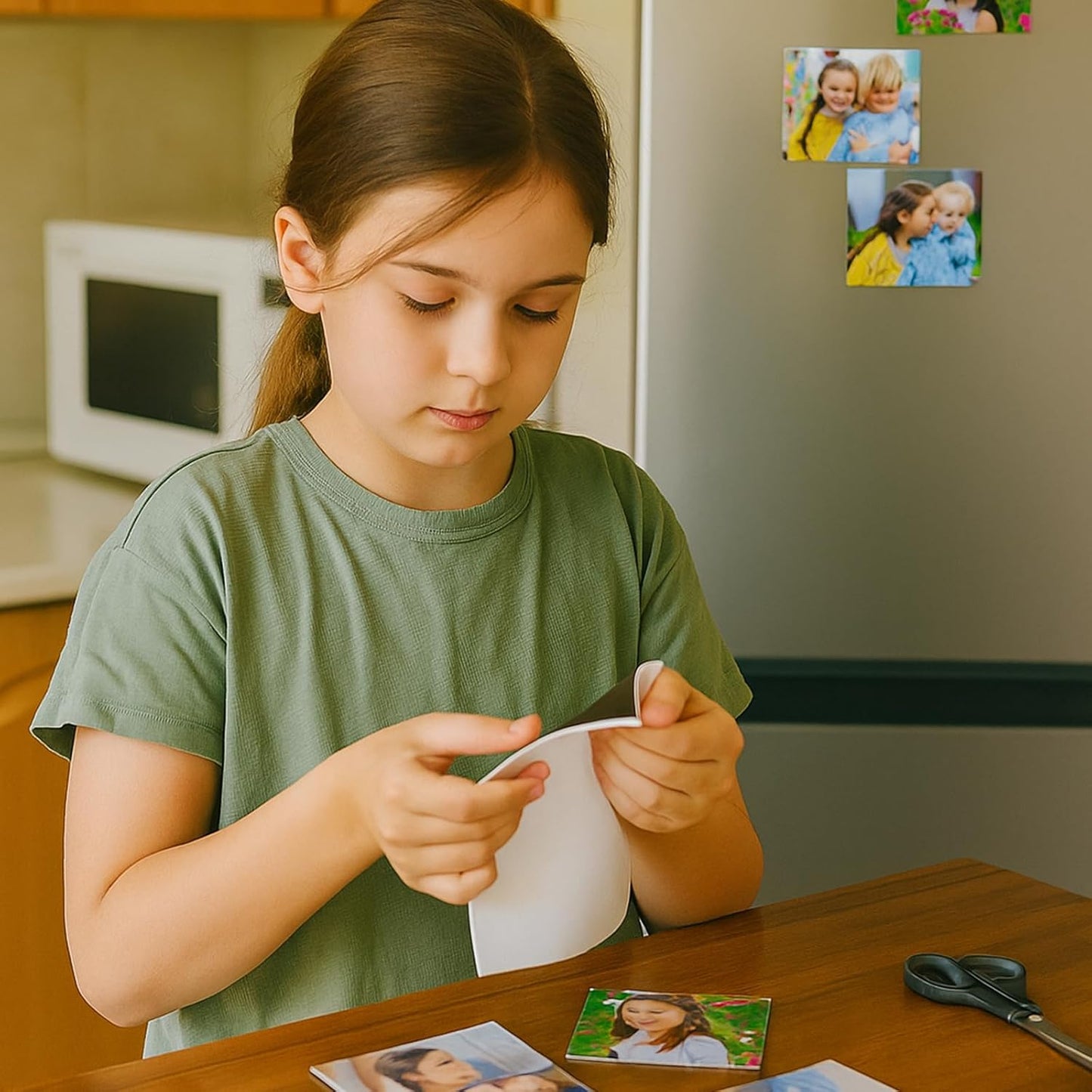 Adhesive Magnetic Sheets 4 x 6 Inch, 80 Packs Magnetic Sheets with Adhesive Backing - 0.5mm Thickness Flexible Magnet Sheets for Dies Storage, Craft Projects, Photos, School, Office