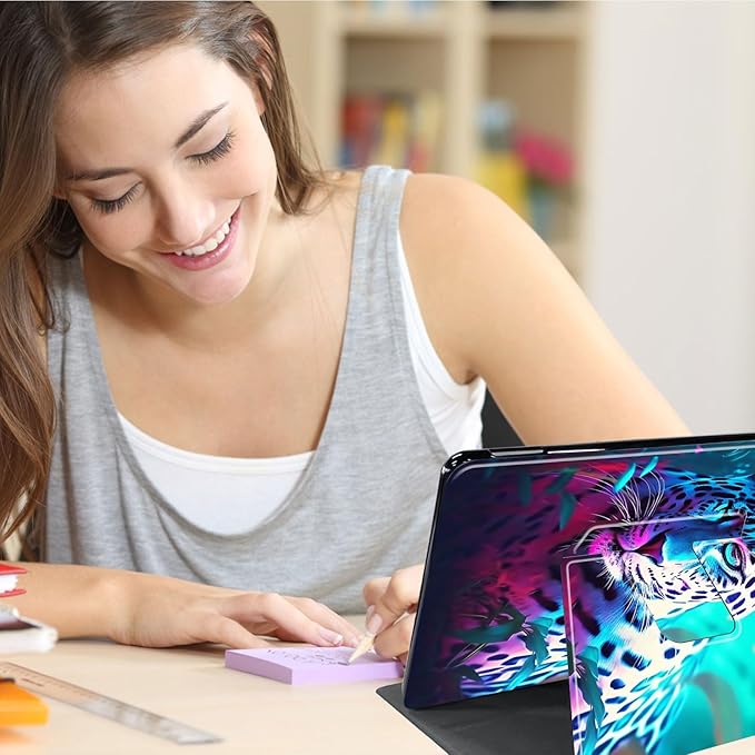 for Kindle Fire 7 case 2019 2017 Release 9th 7th Generation,360 Degree Rotating Stand Smart Protective Cover Case for Amazon fire 7 Tablet 9th/7th Generation,Tiger King Animal