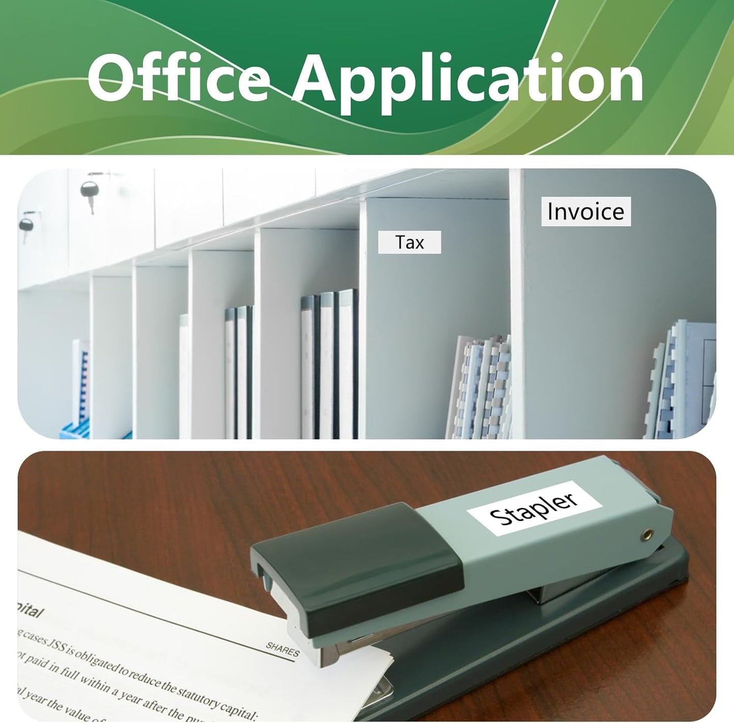 Compatible with Brother TZe-251 TZe TZ Tape 24mm 0.94 Laminated White TZe251 TZ-251 Replacement for PTouch 1 Inch Label Maker Tape for P Touch PTD600 PT-P710BT, 4 Pack