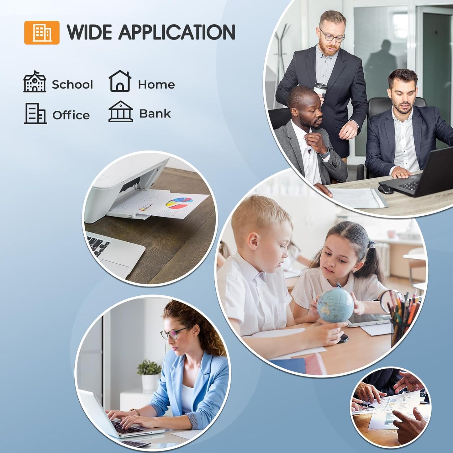 CF237A 37A Black Toner Cartridge 4-Pack Compatible for HP 37A Black Toner Cartridge CF237A 37X CF237X for Enterprise M607n M607dn M608n M608dn M607 M608 M609 MFP M631 M632 M633 Series Printer