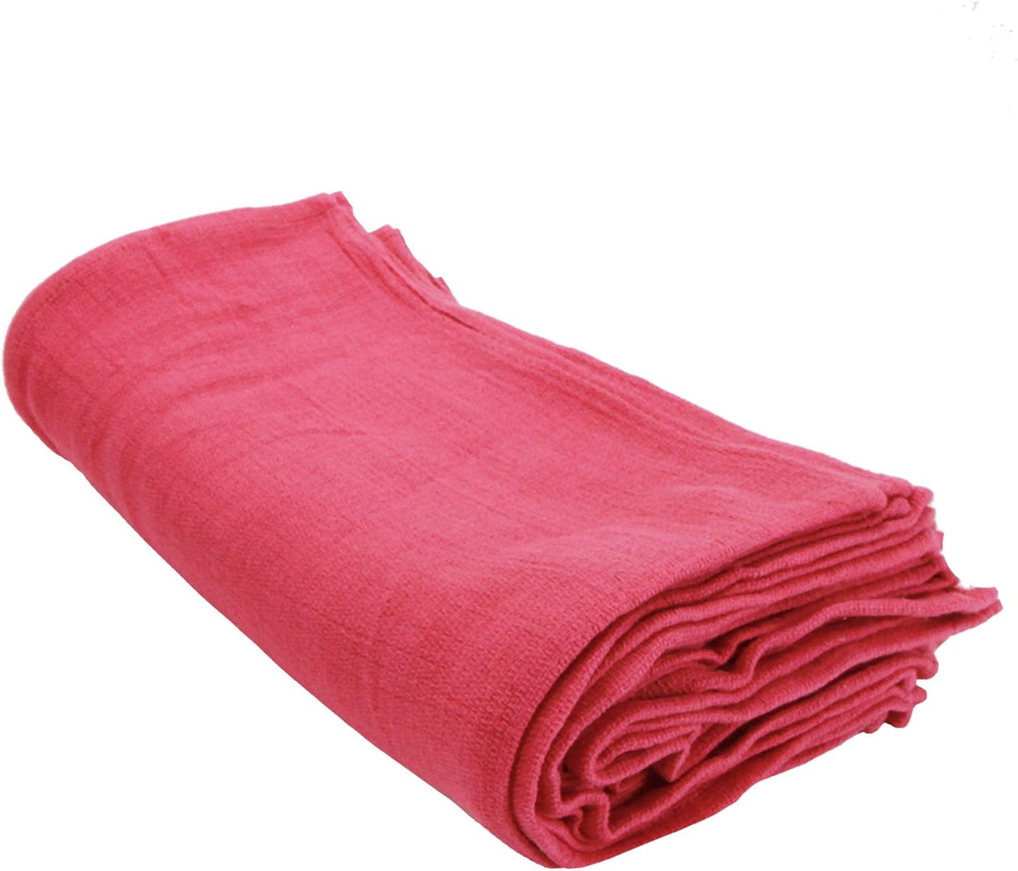 Arkwright Surgical Huck Towels - (Pack of 12) Lint Free & Highly Absorbent Pre-Treated Cotton Cleaning Cloths, Perfect for Medical, Auto Detailing, Window Glass, and Shop, 16 x 26 in, Pink