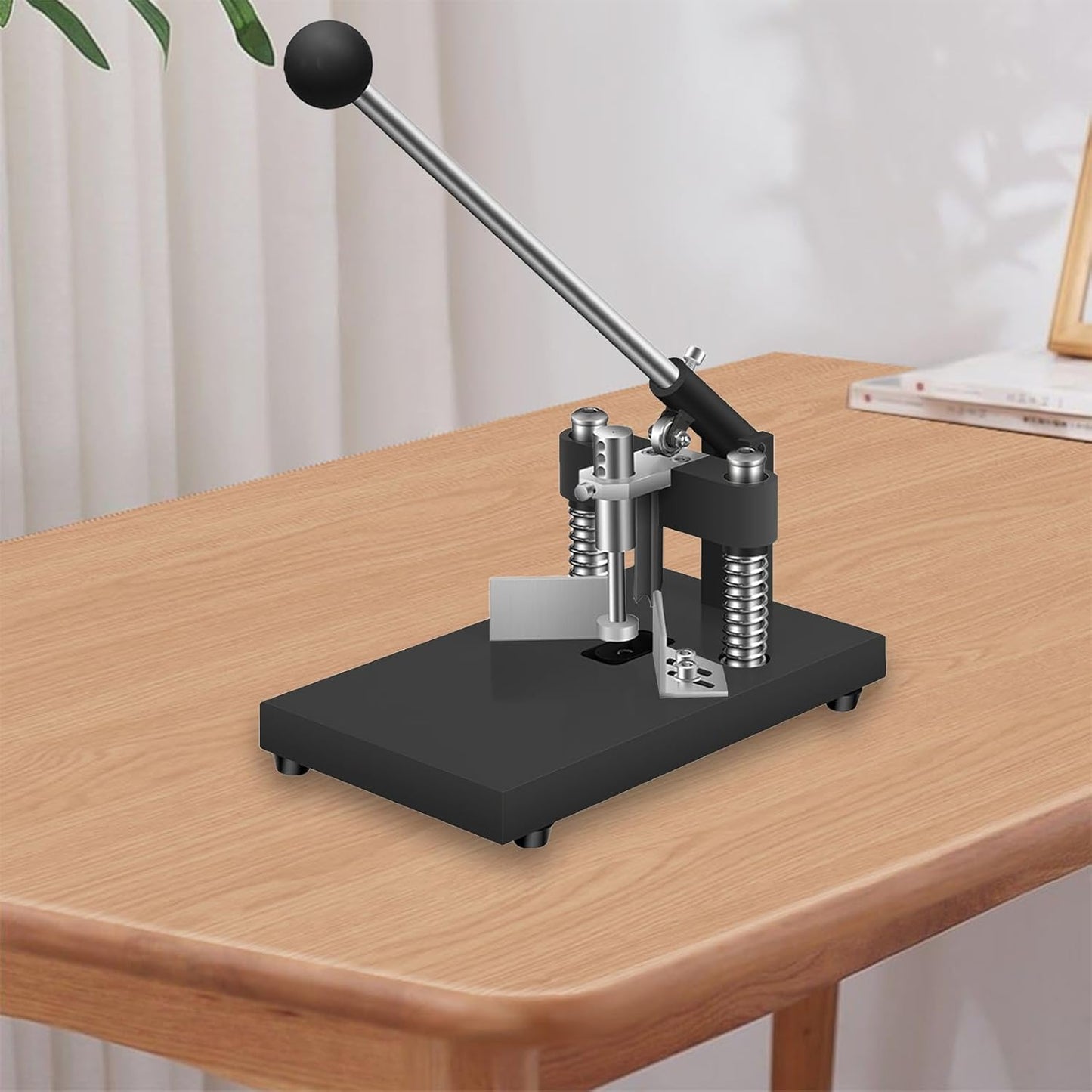 Corner Rounder Cutter Machine, R6mm R10mm 1.2”/ 30mm Thickness Card Paper Corner Punch, Heavy Duty Steel Metal Commercial Corner Rounder Punch with Paper Holding Device for Office School Business