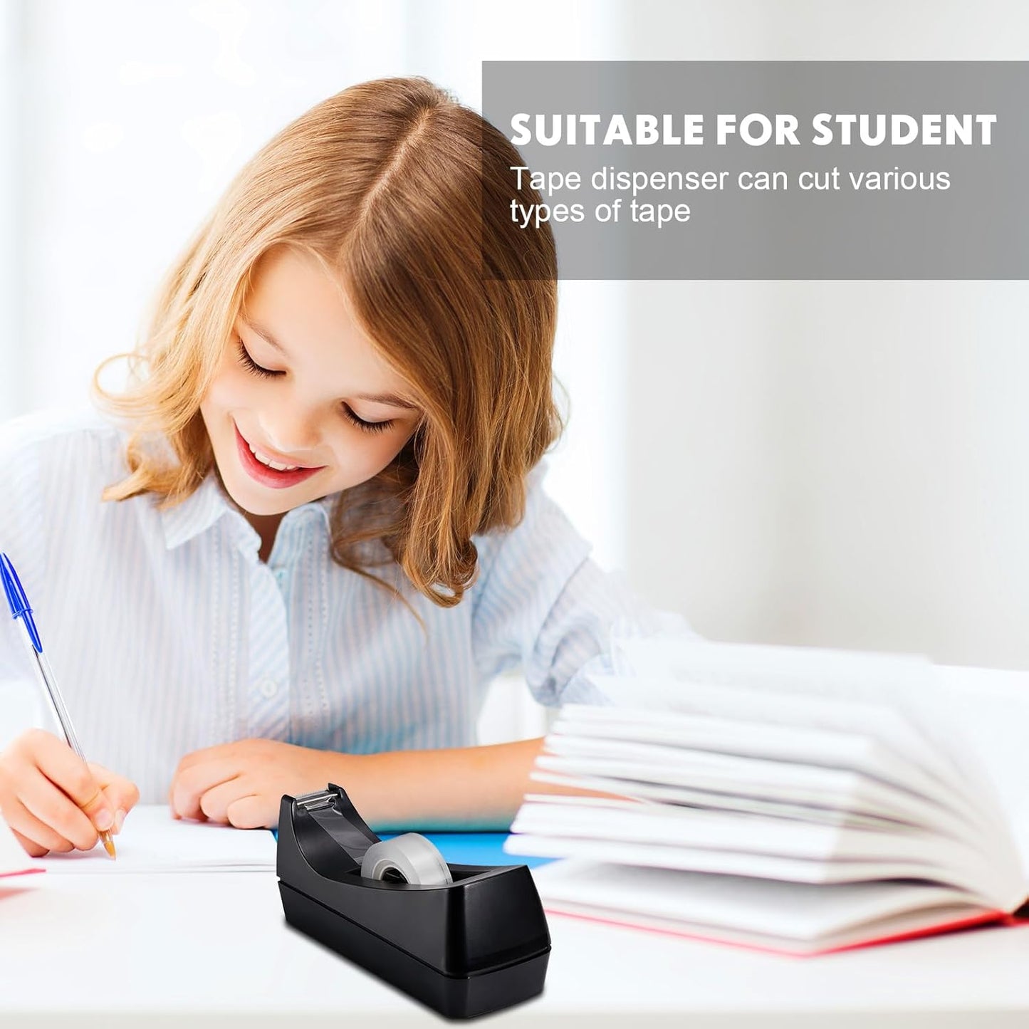 Colarr 30 Pack Desktop Tape Dispenser Non Skid Base Tape Dispensers Desk Tape Dispenser Tape Roll Dispenser for Office Home, Tape Not Included