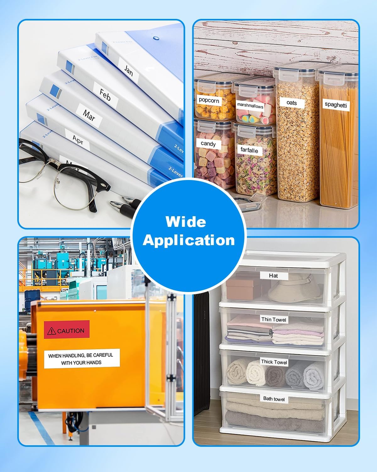 15-Pack 12mm 0.47 Inch Laminated White TZe Tz Tape Replace for Brother Label Maker Tape TZe-231 Compatible with P Touch Label Maker PT-D210 PT-D220 PT-D200 PT-H100 PT-D400 PT-D600