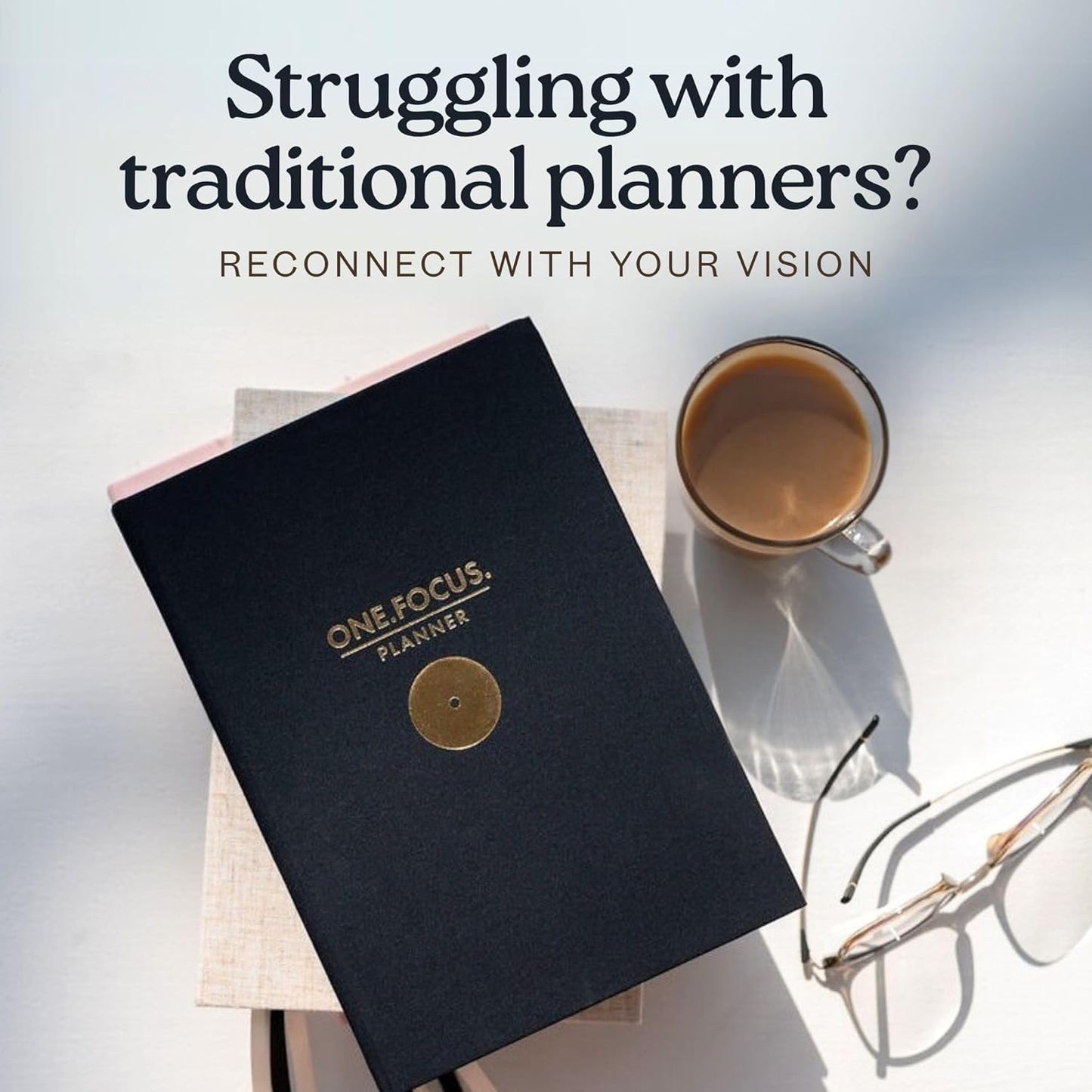 One Focus Planner: 90-Day Productivity & ADHD Management Tool with Goal Setting, Daily Planning, Habit Tracker, and Mindfulness for Focus, Mental Clarity & Anxiety Relief โ Ideal for Busy Adults and Neurodivergent Minds; Pink