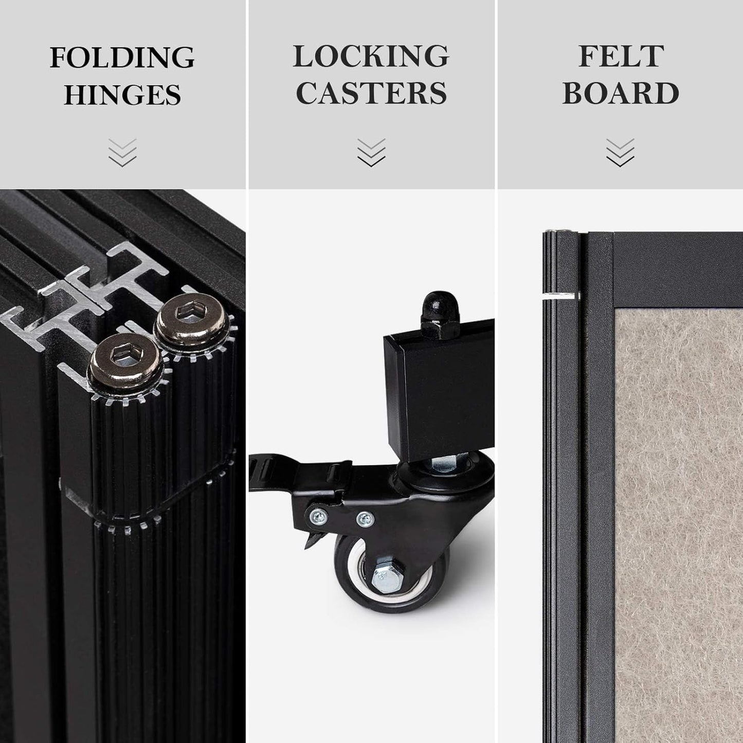 Room Partition,Folding Privacy Divider,Office Partition Dividers,Office Dividers Wall, 10'6"W x 6'7"H,Beige