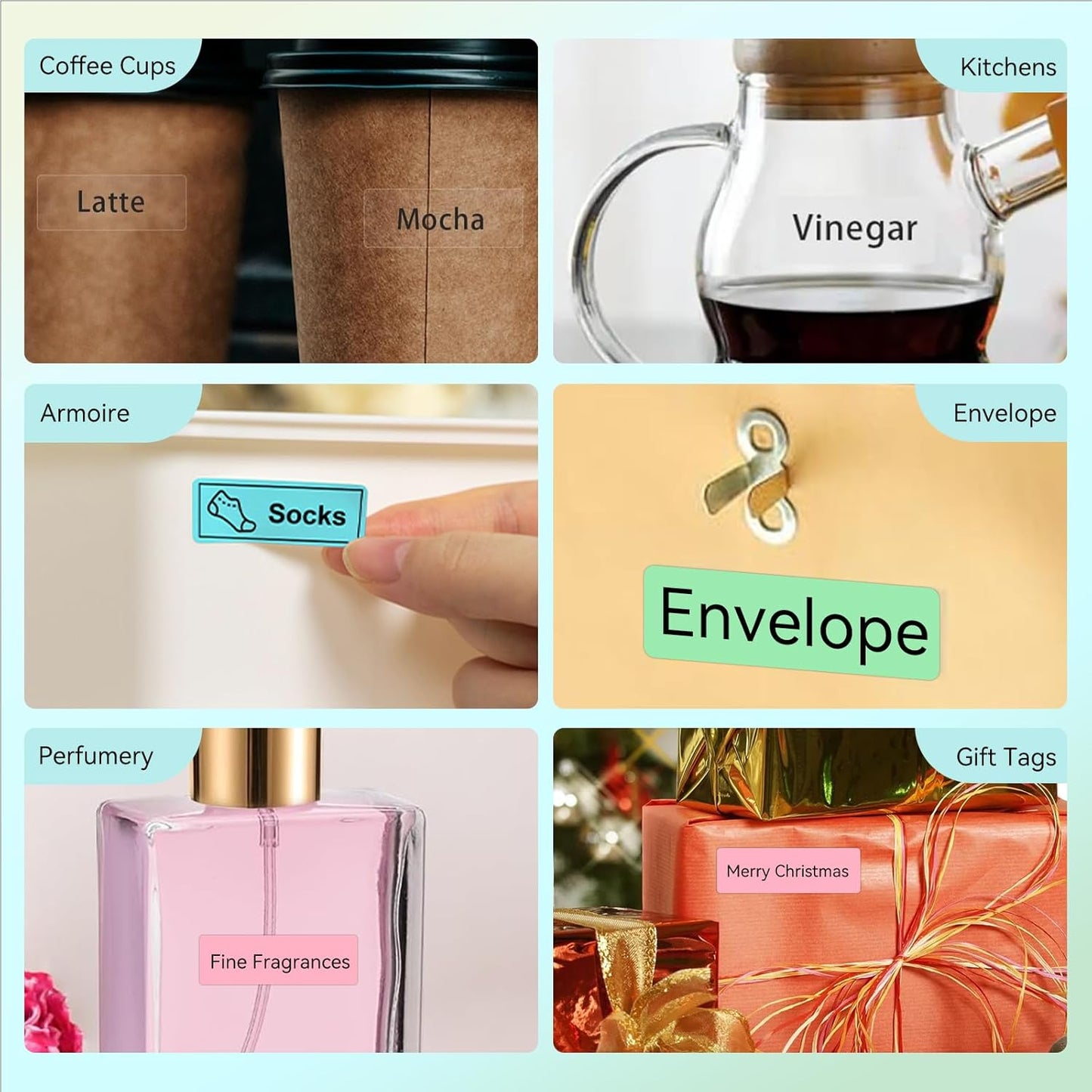 Label Maker Tape Refill 12mm 0.47, Standard Laminated Thermal Label Tape Replacement, 0.47"×1.57"(12×40mm) 1650 Labels/10Rolls/Pack, High Definition Labeling Tape for Home Office School Hotel