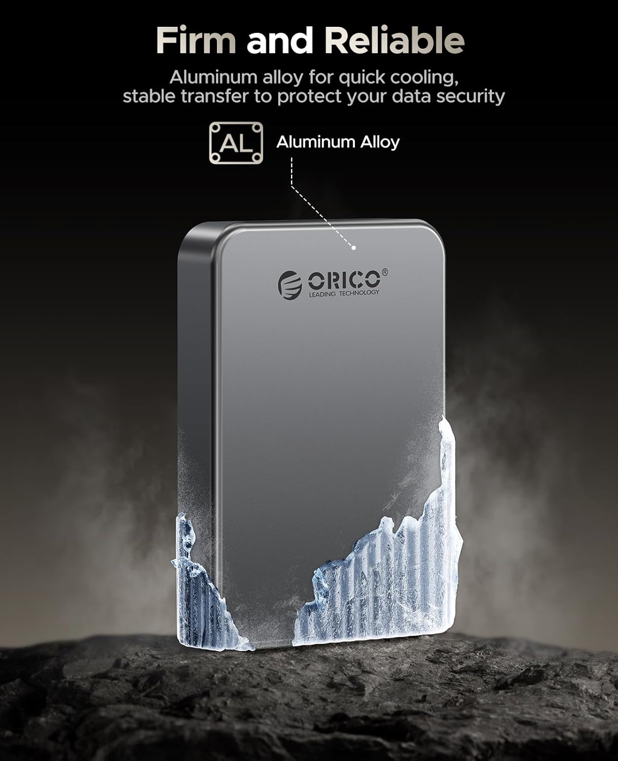 ORICO 1TB Magnetic Portable SSD, Aluminum Alloy, 4K 120 fps ProRes HDR Record and Store, Up to 2000MB/s, External Solid State Drive, Compatible with iPhone 16 Pro Max, Tablet, Computer - K20