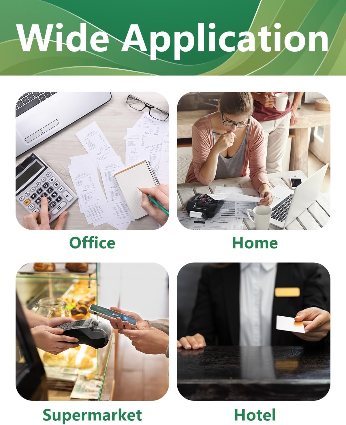 5 Packs IR40T Calculator Ink Roller Printer Ribbon IR-40T CP13 MP-12D PR-42 IR-40T, Black & Red Compatible with Casio HR-100TM HR-150TM HR-170RC, Sharp EL-1750V EL-1801V