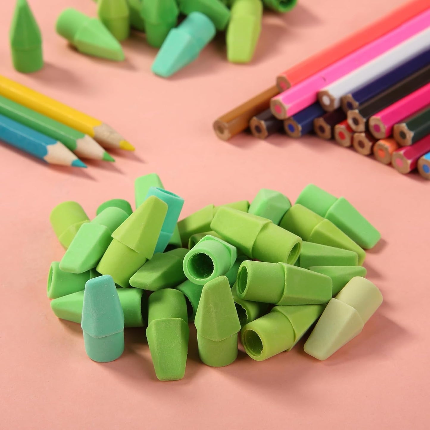 Mr. Pen- Pencil Erasers Toppers, 120 Pack, Colorful, Latex Free, No Smudge, Mr Pen Erasers for Pencils