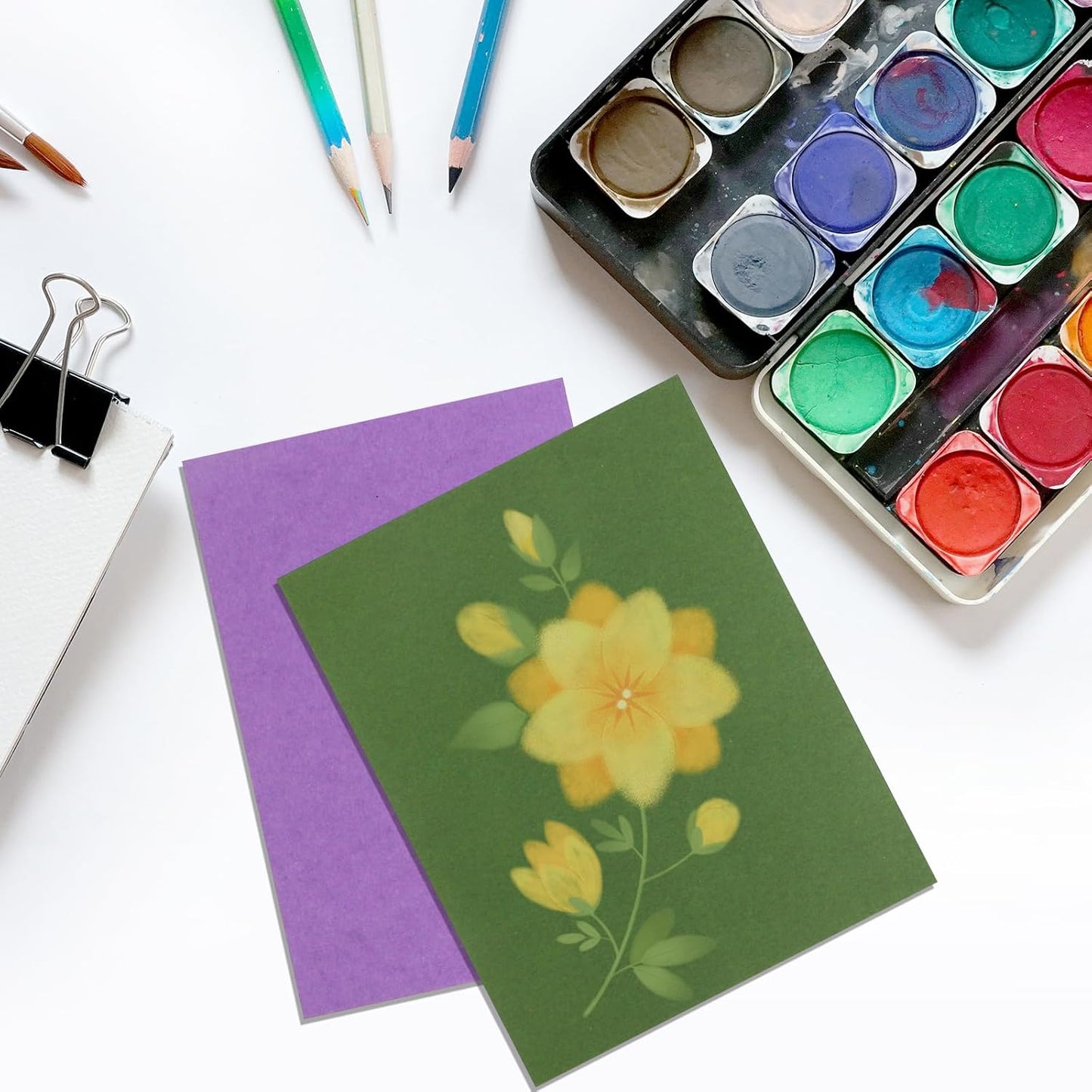 50 Sheets Colorful Cardstock Thick Paper 5 x 7, 250gsm/92lb Blank Heavy Cards Stock for Invitations, Printing, Postcards, Thankyou Cards, Index Cards, DIY Cards (Colorful, 5 x 7 inch)