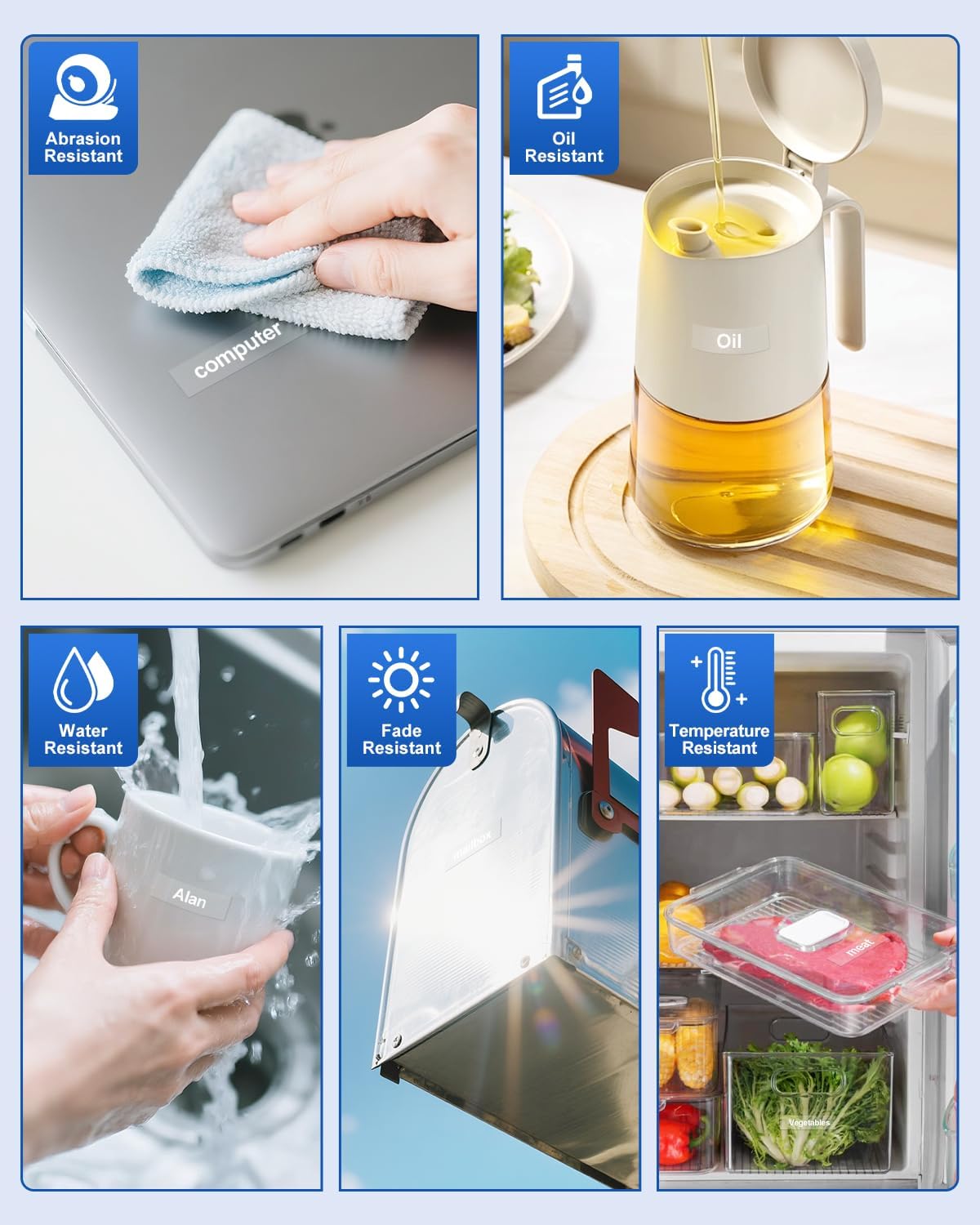 Tze135 12mm 0.47" White on Clear Tape Compatible for Brother Clear Label Tape 12mm Tze-135 Tz-135 P Touch Tz Tze 12mm 1/2" for PTD210 PT-D220 PTD400 PTD600 PT-D610BT Label Maker, 4-Pack