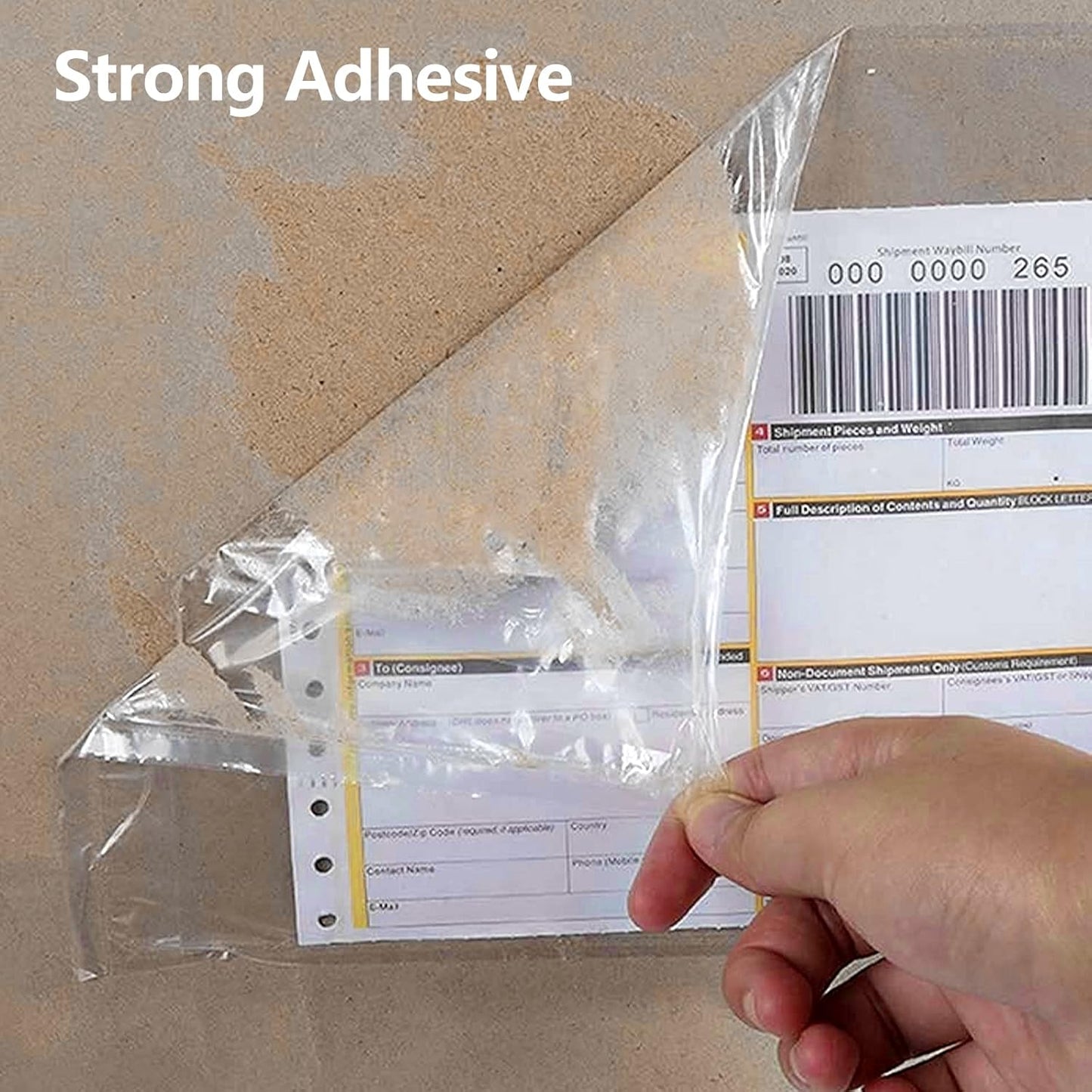 RyhamPaper Packing List Envelopes, Clear 7.5" x 5.5" Self Adhesive Shipping Labels Envelope Pouches (200 PCS)