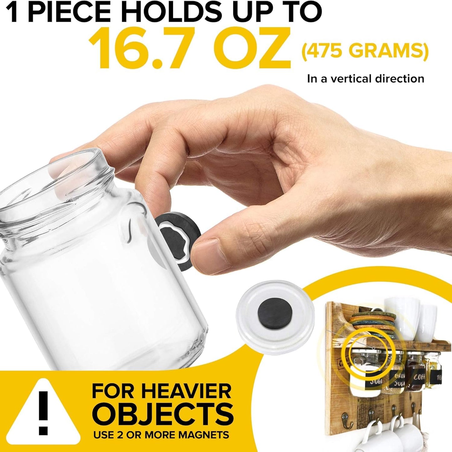 X-bet MAGNET Ceramic Magnets 100 pcs Bigger Size, diamter D30X4mm - Round Disc - Flat Circle Magnets Bulk for Crafts, Science & Hobbies - Perfect for Refrigerator, Whiteboard, Fridge