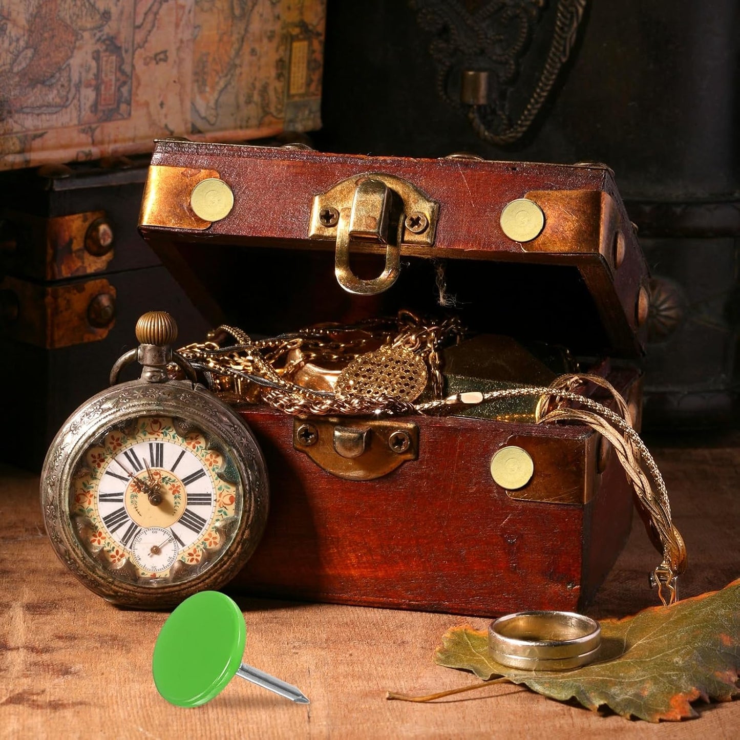 uxcell 60Pcs Upholstery Tacks, 11mmx15mm Flat Head Thumb Tack Decorative Furniture Nails Push Pins for Furniture Sofa Headboards, Light Green