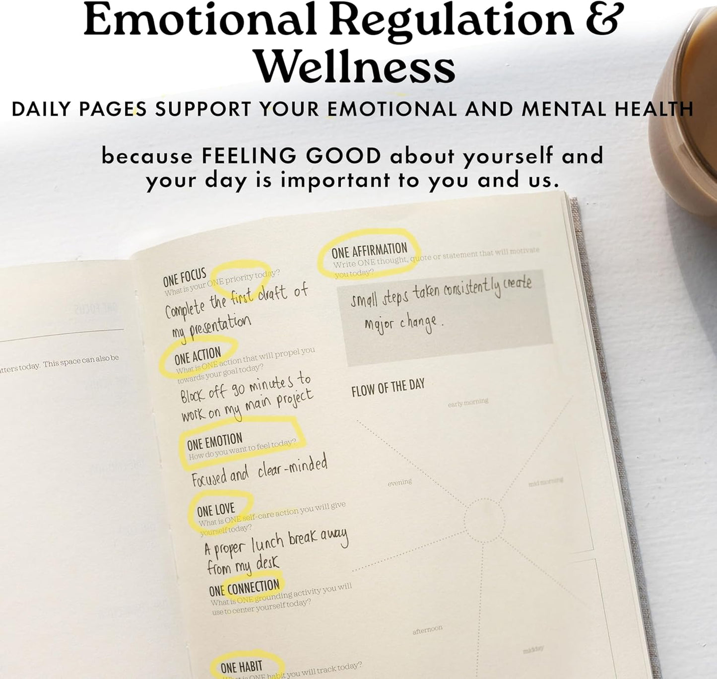 One Focus Planner: 90-Day Productivity & ADHD Management Tool with Goal Setting, Daily Planning, Habit Tracker, and Mindfulness for Focus, Mental Clarity & Anxiety Relief โ Ideal for Busy Adults and Neurodivergent Minds; Pink