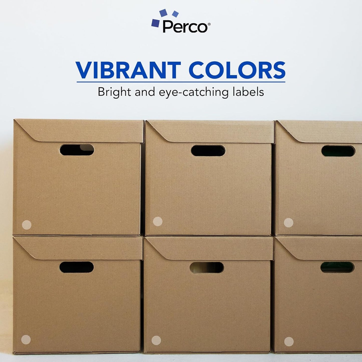 Perco Clear 1-Inch Perforated Circle Dot Sticker Labels — 10 Rolls, 10,000 Round Stickers — with Permanent Adhesive for Inventory Management, Color Coding, Garage Sales, Crafts—Made in USA