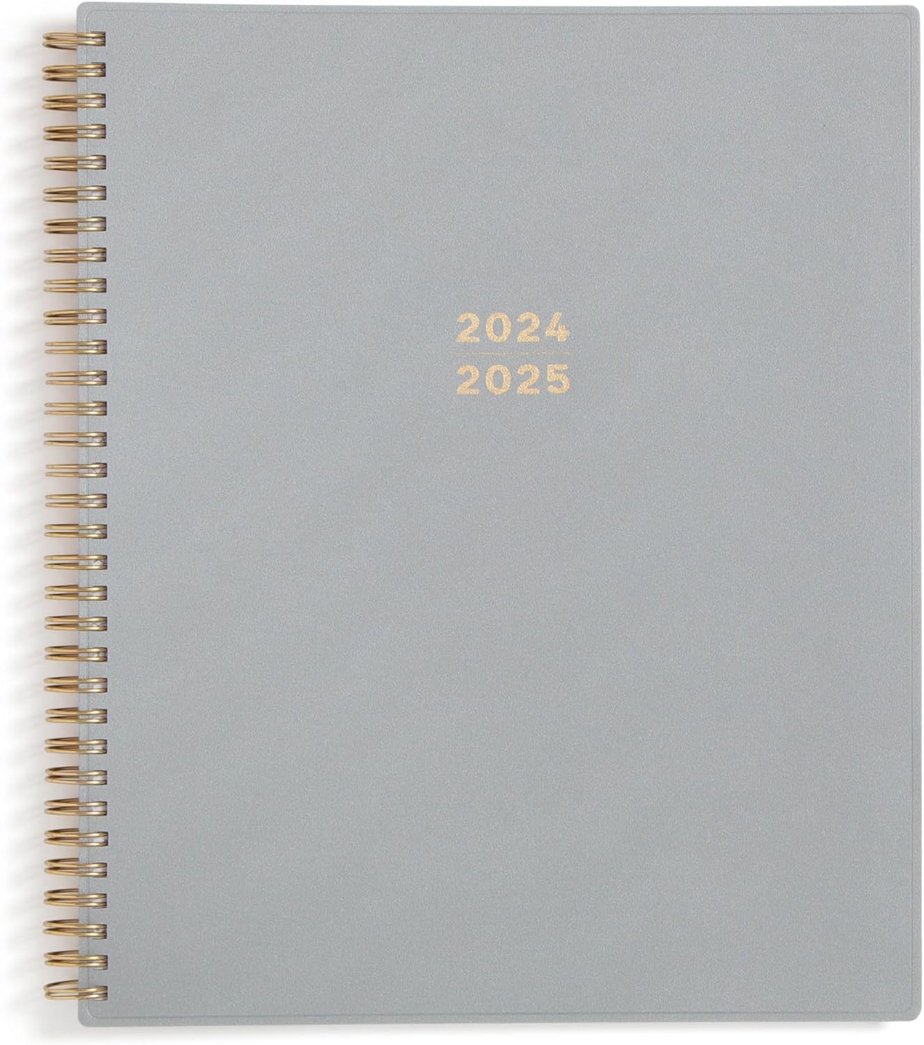 Blue Sky 17 Month 2024-2025 Academic Year Weekly and Monthly Planner From August 2024 - December 2025, 8.5" x 11", Flexible Cover, Wirebound, Silver Metallic (150659)