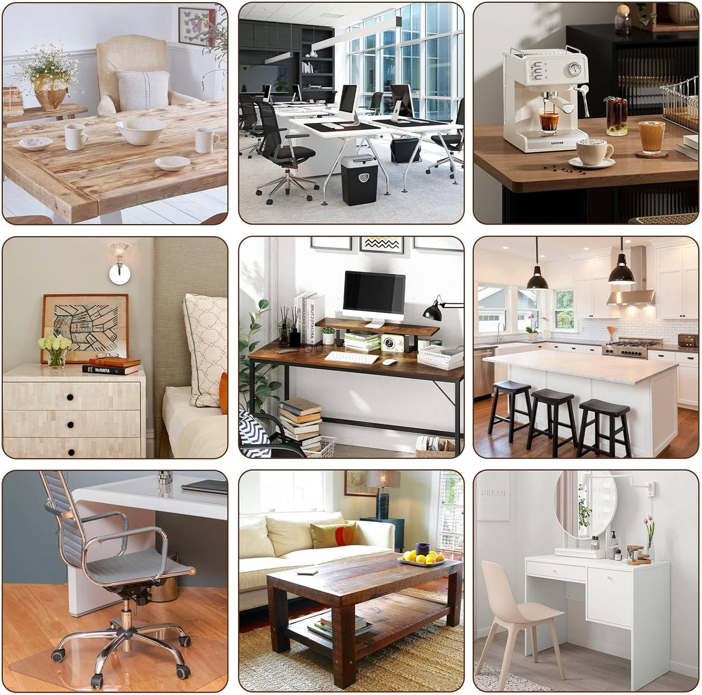 Clear Table Cover Protector, 44 x 104 Inch Table Protector for Dining Room Table, 1.5mm Thick Clear Plastic Table Cover, Pad Mat for Kitchen, Writing Desk Pad for Desktop