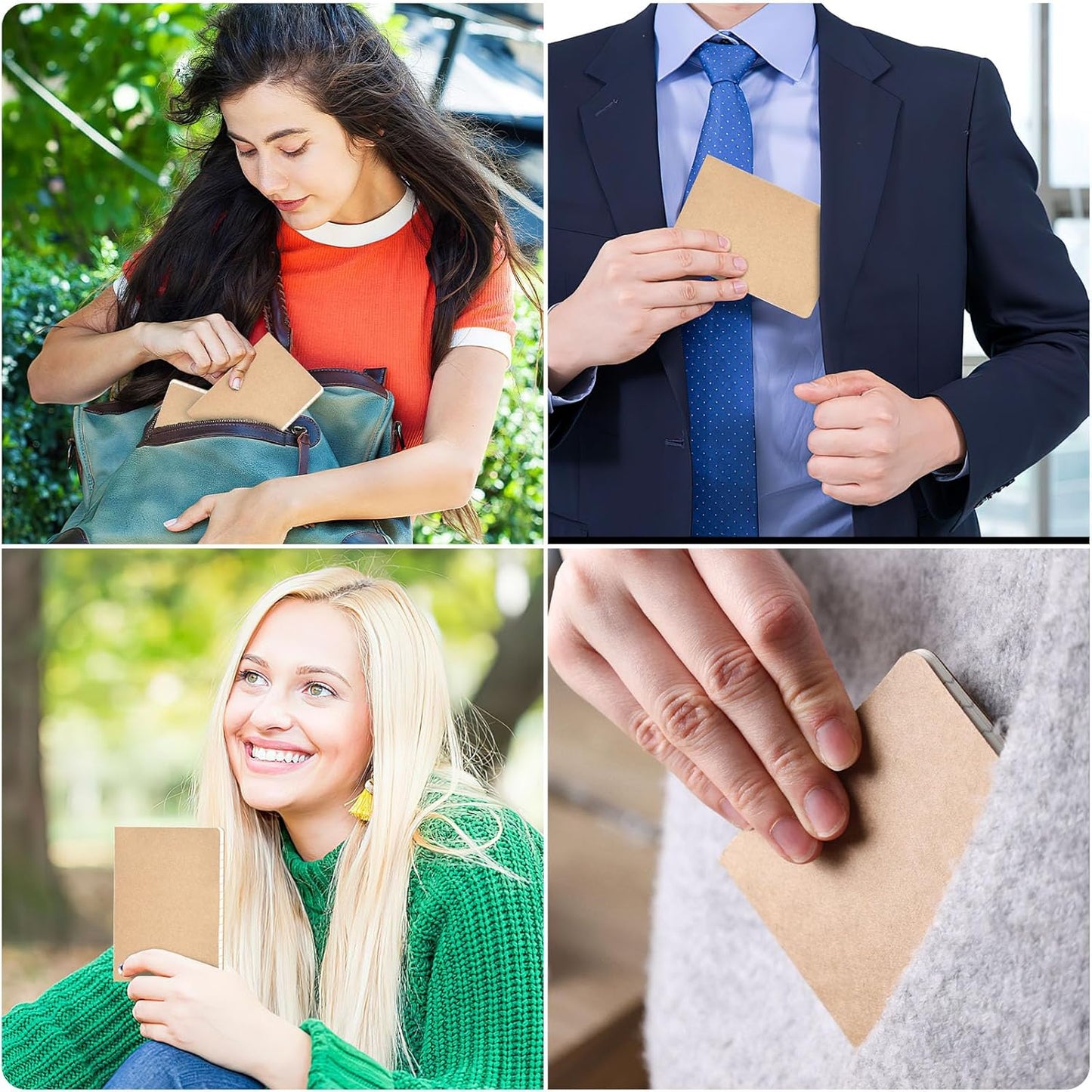 Koogel 24PCS Small Lined Notebooks Bulk, 3.5 x 5.5 Inch Mini Journal Pocket Notepads Set, Kraft Paper Cover Memo Pad for Back to School Students Home Supplies, 30 Sheets/60 Pages