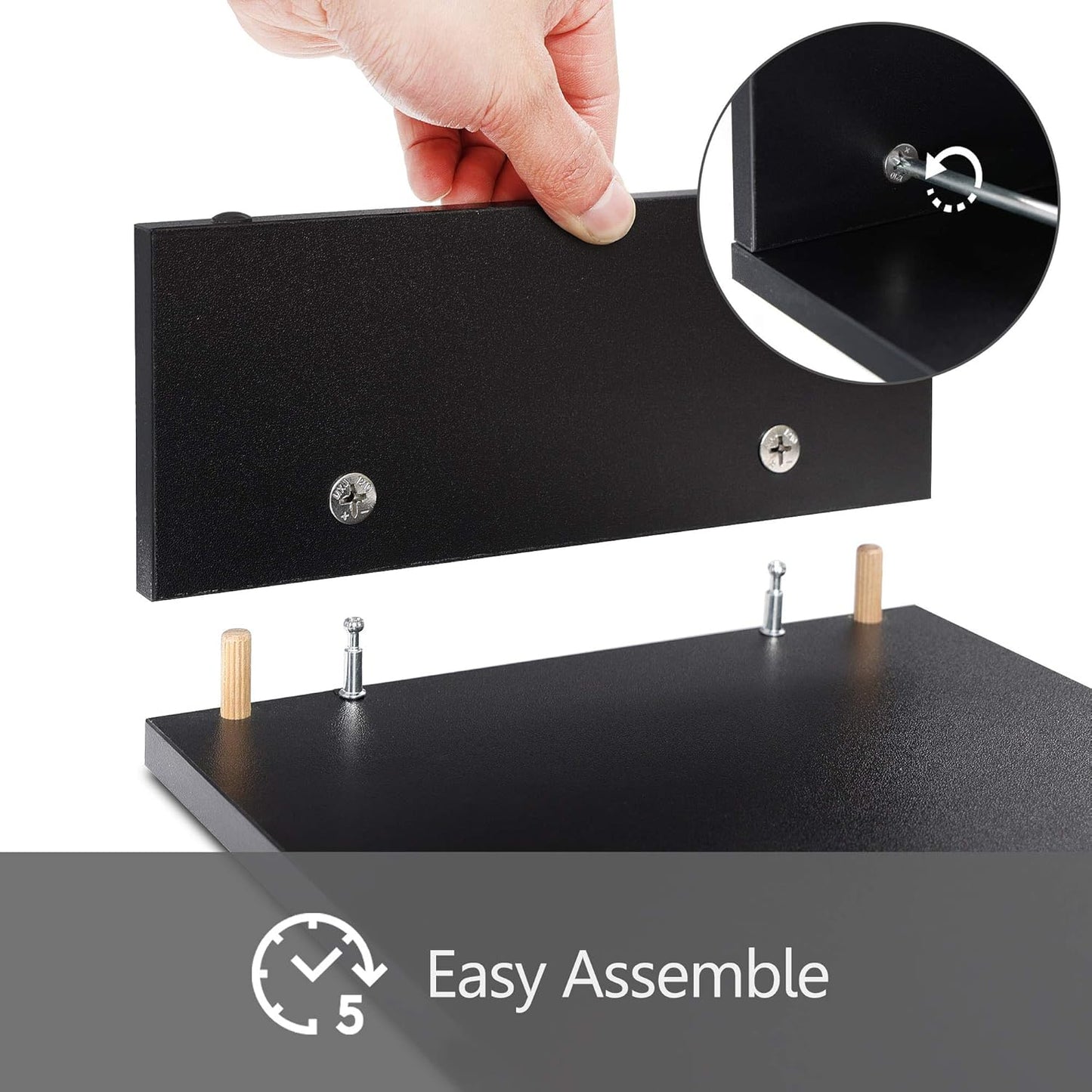 FITUEYES Monitor Stand - 2 Tier Computer Monitor Riser Shelf, Wood Desktop Stand for Laptop Computer Screen, Desk Organization, Office Supplies