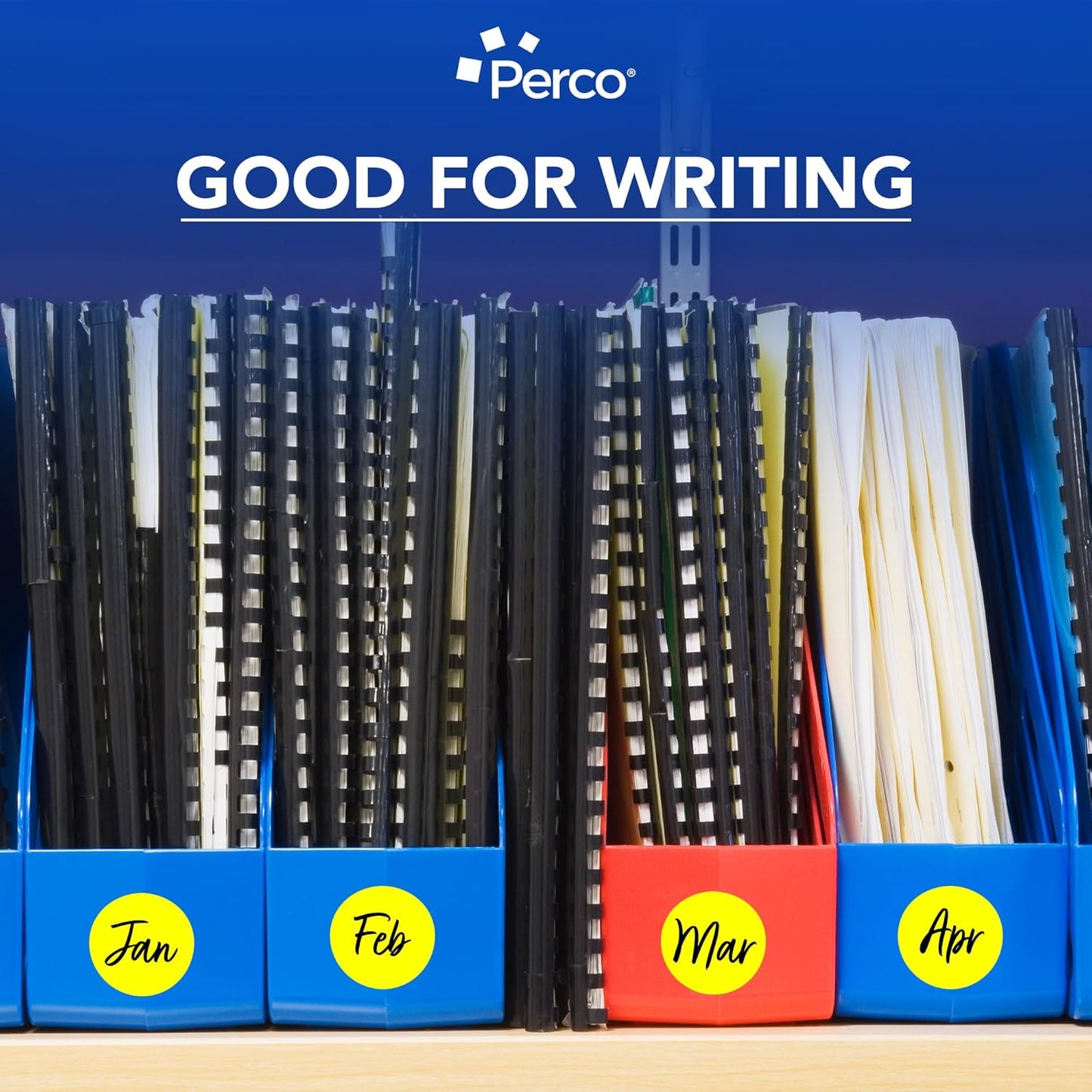 Perco Fluorescent Yellow 2-Inch Round Circle Dot Sticker Labels - Multi-Roll Pack (3 Rolls, 500 Labels Each) - Permanent Adhesive, Vibrant Colors, Strong Hold - Perforated for Easy Use - Made in USA