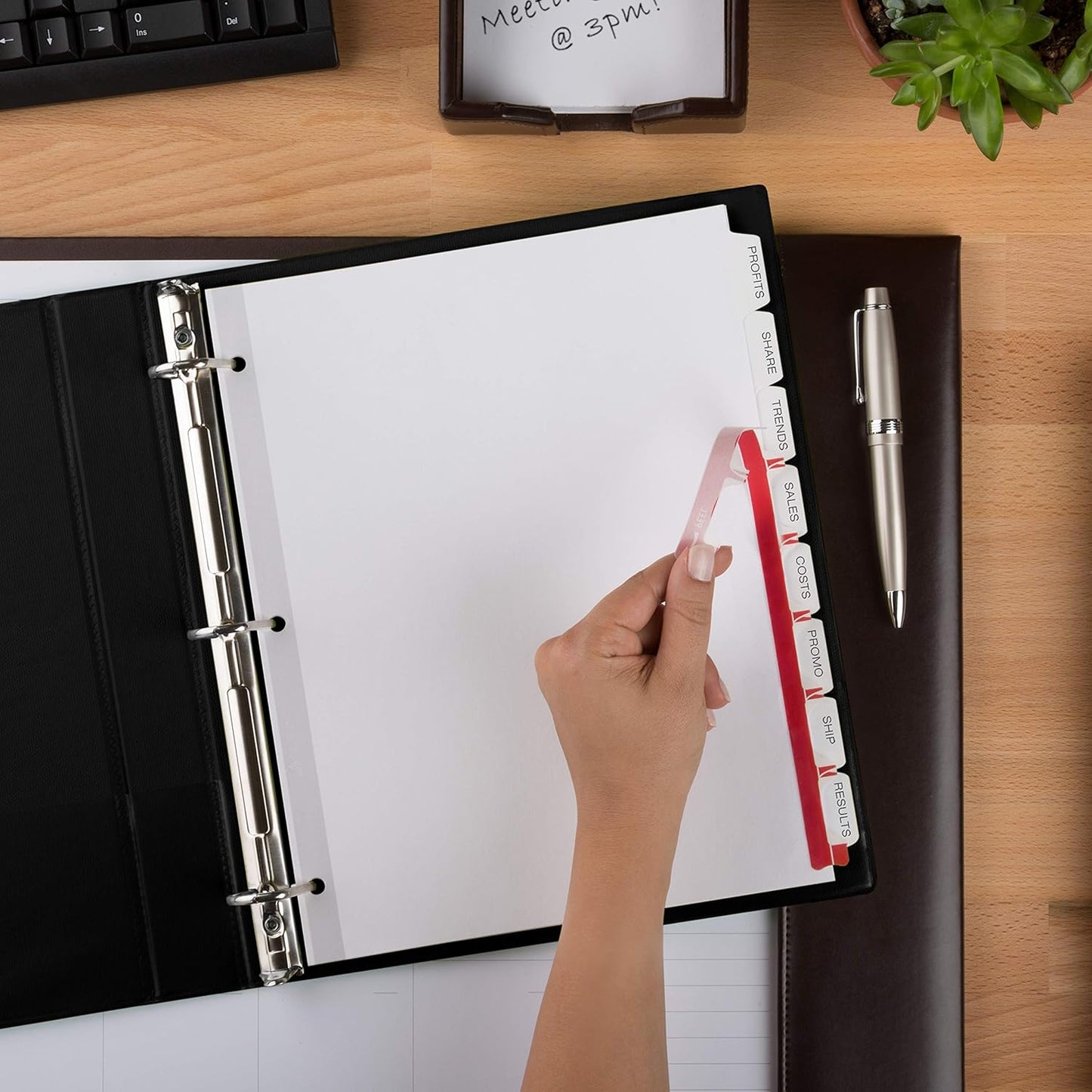 Avery Print & Apply Clear Label Dividers, Index Maker Easy Apply Printable Label Strip, 8 White Tabs, 50 Sets, Case Pack of 2 (11557)