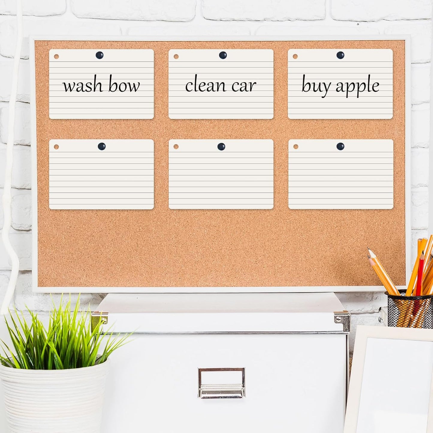 6 Pack 360 Pcs 4x6 Inch Lined Flash Cards with Binder Rings (60 Sheets Each Pack), Ruled Index Cards Study Cards 4x6 Lined Note Cue Cards for Studying, School, Memory