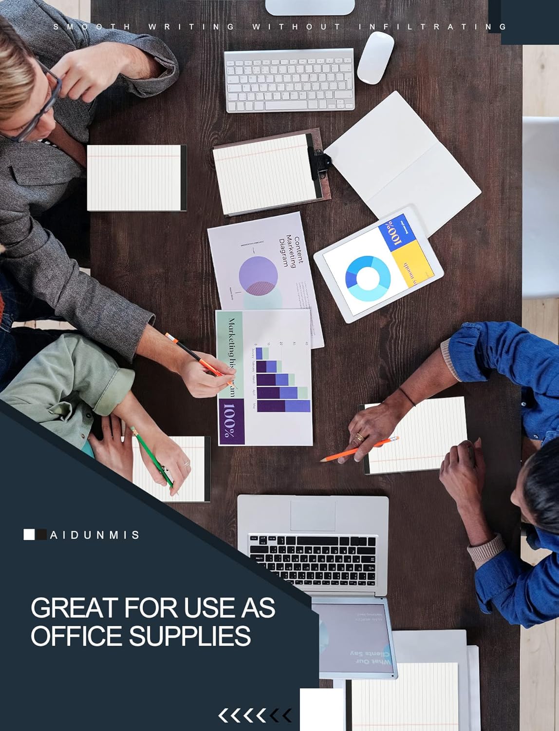 3 Pack Small Legal Pads 5x8 White Notepads Paper Tablets 5x8 Legal Pad 80 GSM Lined Note Pads of Paper 5x8 College Ruled Writing Pads 30 Sheets/Pad, 25 Lines Note Pads for School, Office