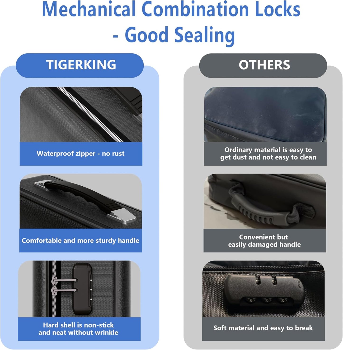 TIGERKING Fire Proof Document Safe Box with Lock and Handle – Fireproof Document Box Organizer with Hard Shell, Portable Fireproof Safe for Home Documents, Certificates, Laptop, and File Storage-Black