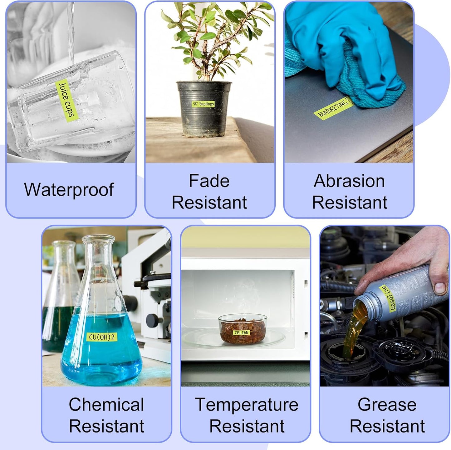 Label Tape Refills Compatible for Ptouch TZe-C31 TZ C31 Laminated Black on Yellow Fluorescent 1/2" 12mm for PTD200, D210 D400 D600 PTH100 H110 PTP300BT PTP700 PTP710BT, 2 Pack