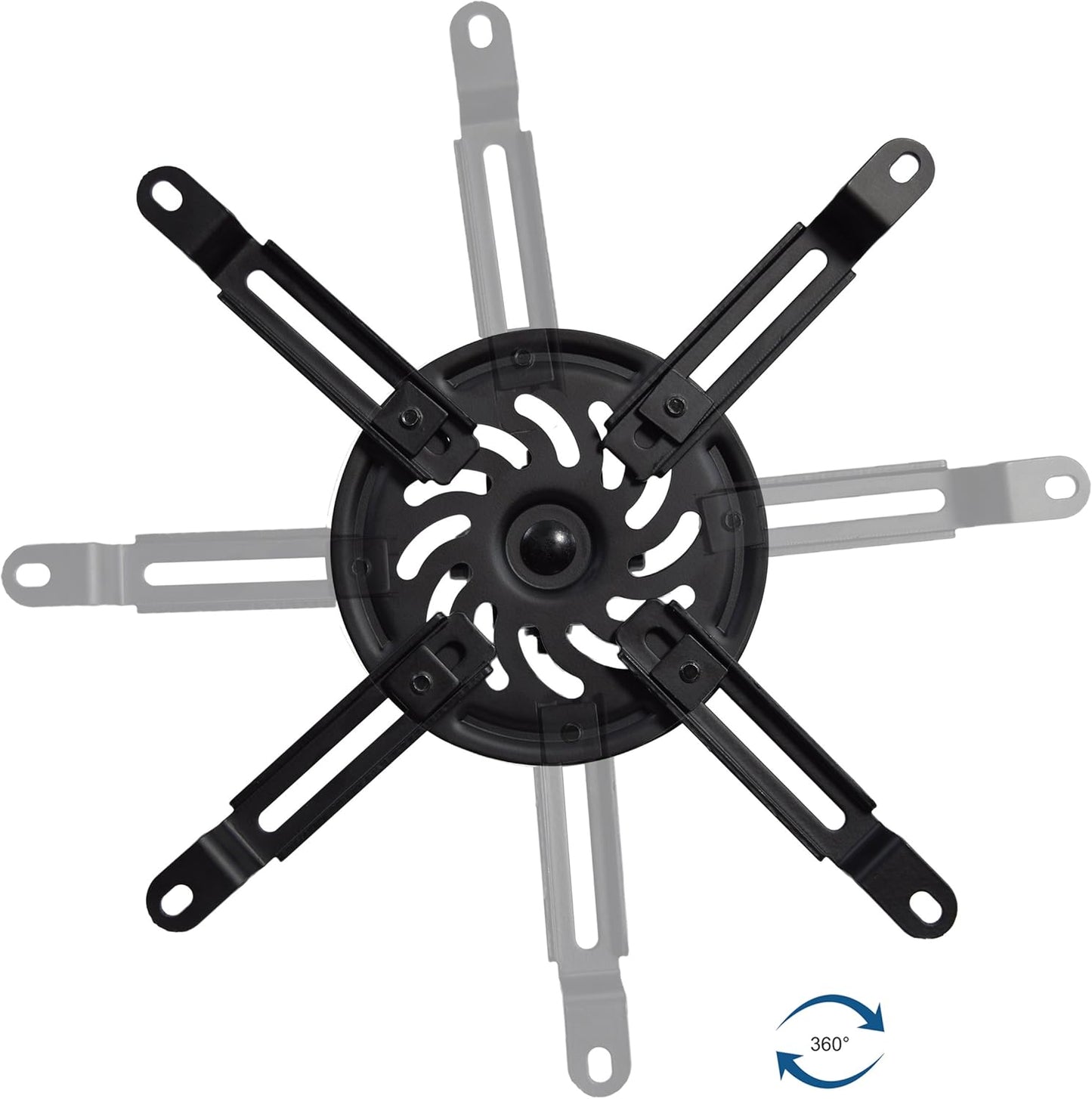 VIVO Extending Ceiling Projector Mount, Height Adjustable Projection, Up to 12.5 inch Mounting Range with 1.5 inch Mini Projector Range, Black, MOUNT-VP02B