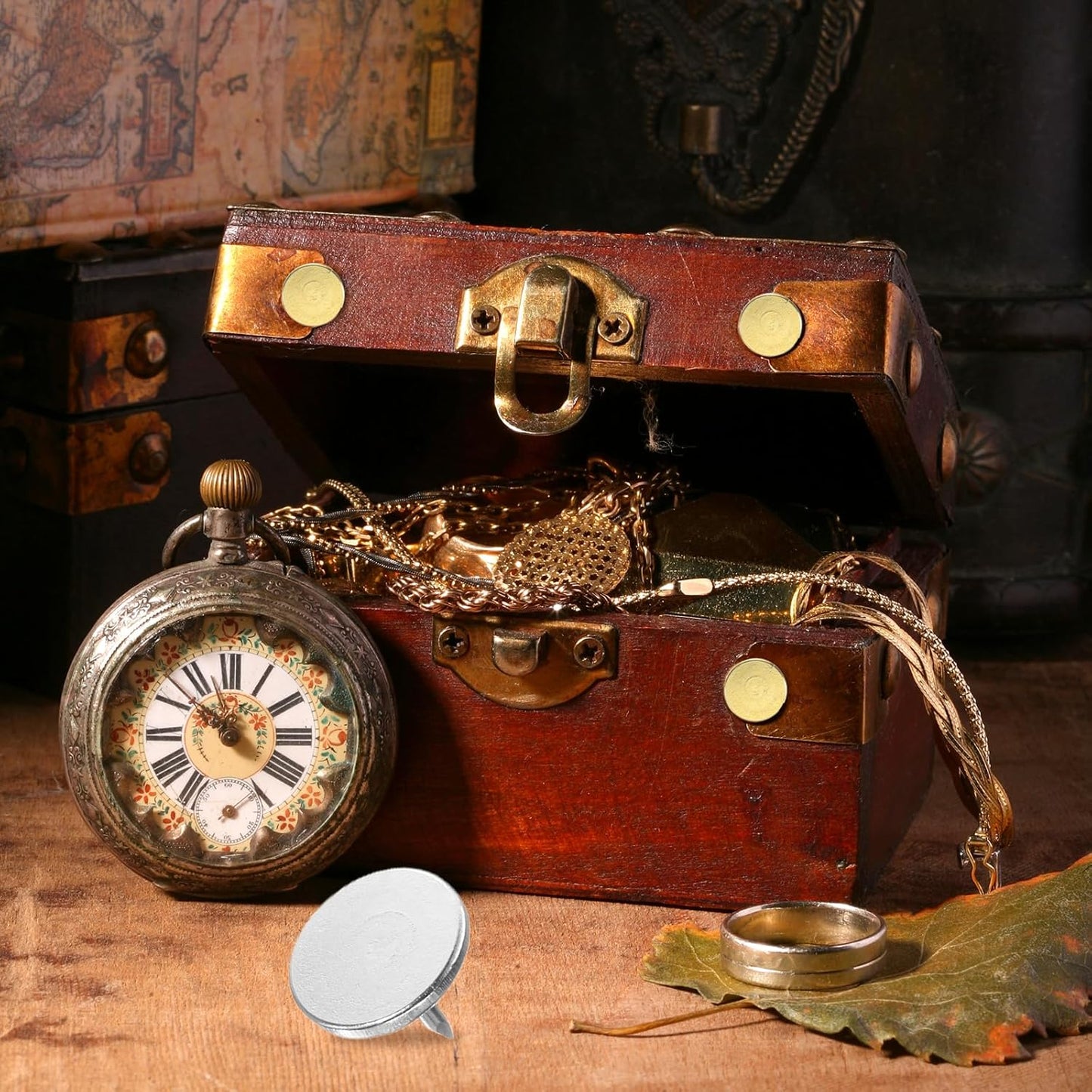 uxcell 100Pcs Upholstery Tacks, 11mmx10mm Flat Head Thumb Tack Decorative Furniture Nails Push Pins for Furniture Sofa Headboards, Silver