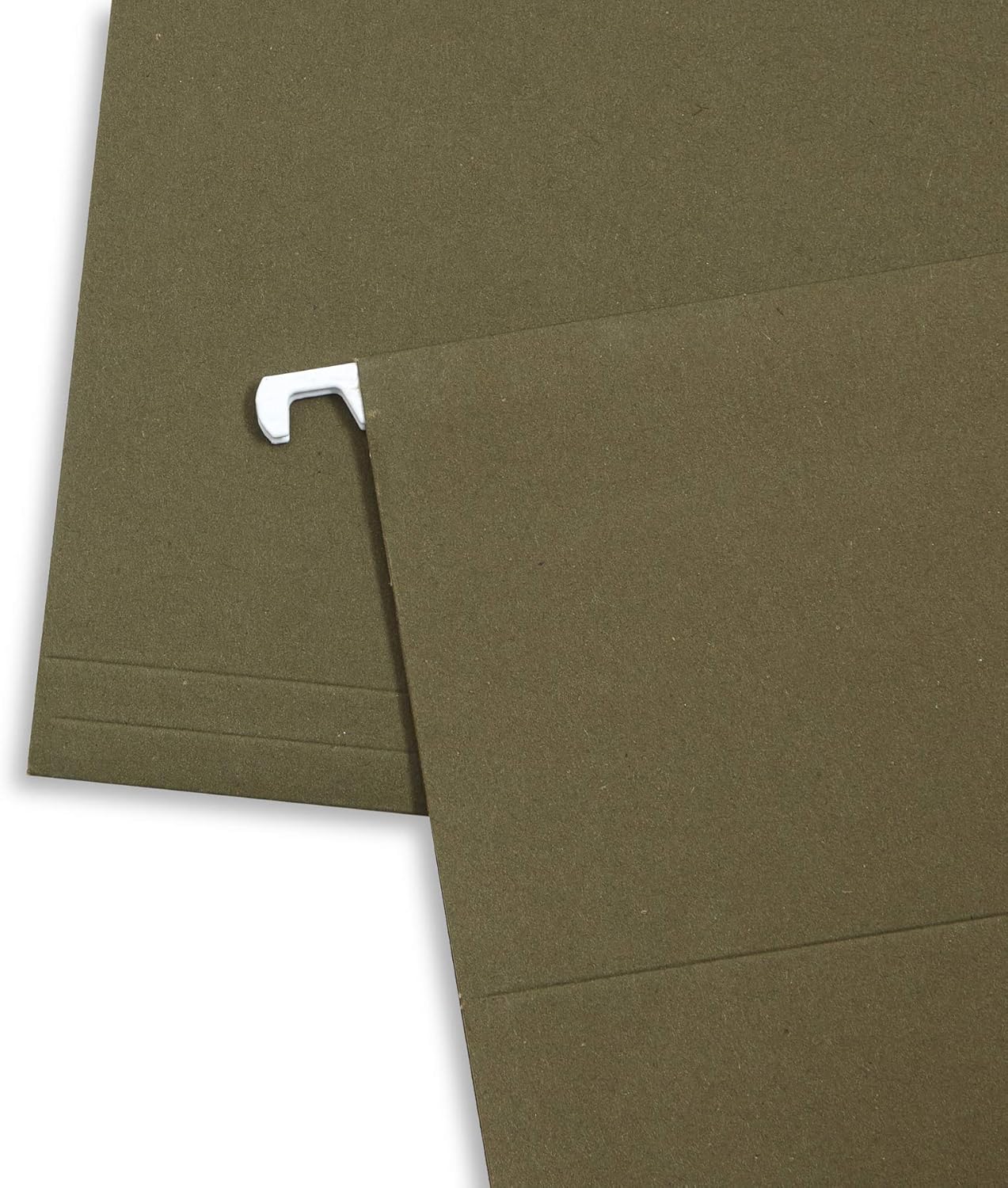 Blue Summit Supplies Hanging File Folders, 1/5 Cut Adjustable Tabs, Legal Size, 5 Tab Locations, Designed for Legal and Law Office File Organization, Standard Green, 50 Pack, Legal Size