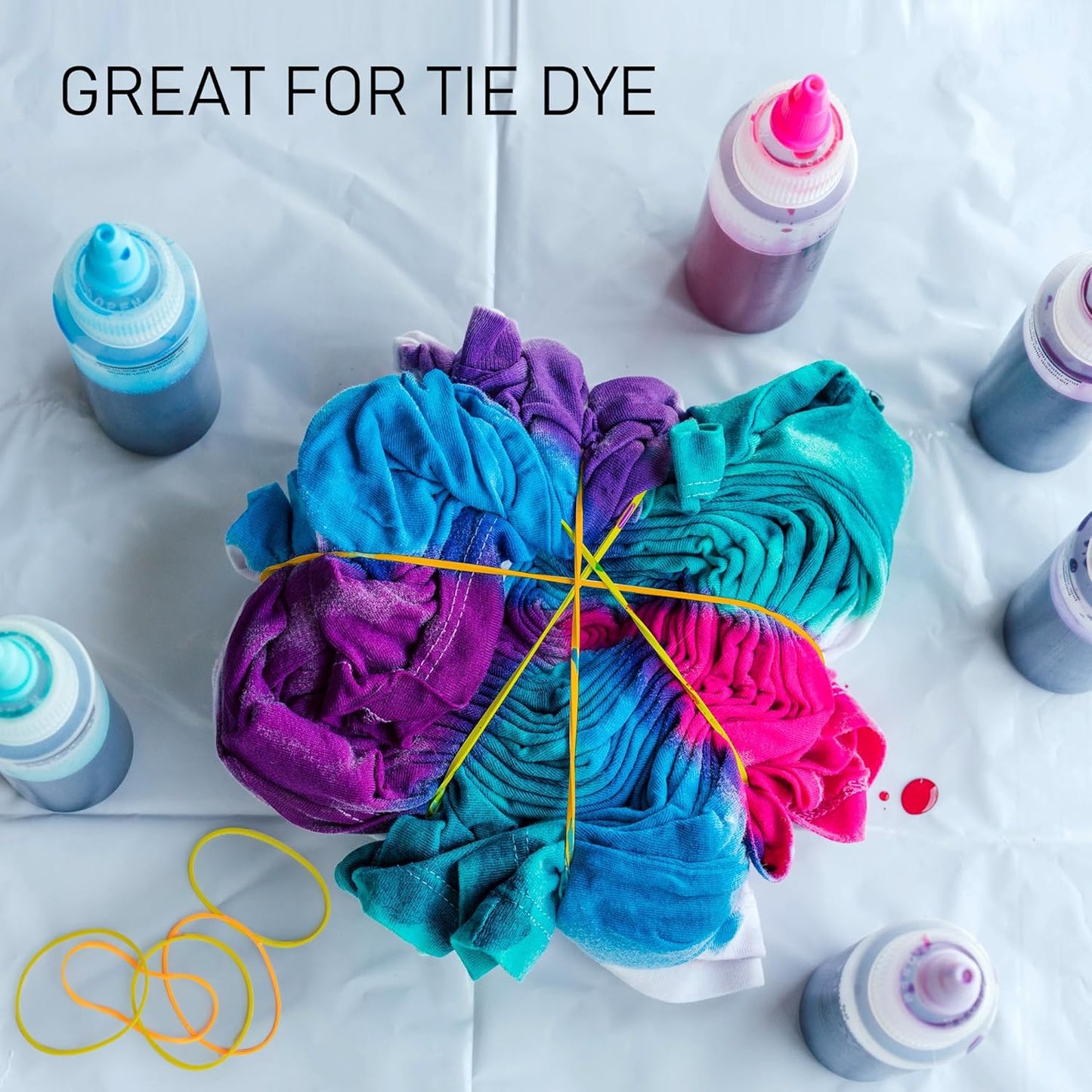 LotFancy Rubber Bands, 1/2 Pound Assorted Size #64#33#19 Colored Rubber Bands Office Supplies