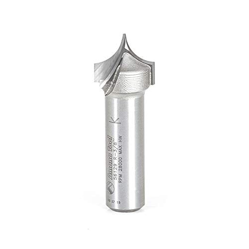 Amana Tool - 56129 Carbide Tipped Pt. Cutting Roundover 3/8 Radius x 3/4 Dia x 5/8 x 1/2