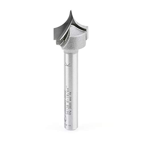 Amana Tool - 56128 Carbide Tipped Pt. Cutting Roundover 19/64 Radius x 19/32 Dia x 1/2 x