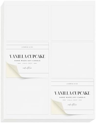 NextDayLabels – 4" x 3-1/3" Rectangular Sticker Labels for Printer - White Laser/Inkjet Printer Labels Return Address Labels Shipping Label Stickers (500 Sheets, 6 Per Sheet, 3000 Labels)