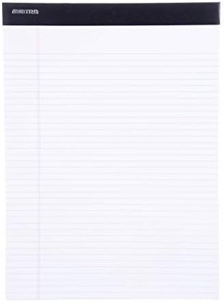 Mintra Office Legal Pads - ((PREMIUM WHITE 6pk, 8.5in x 11in, NARROW RULED))