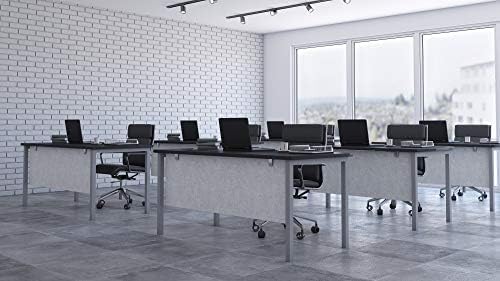 OBEX Modesty Desk PET Privacy Screen, Acoustic Sound Absorbing Panel Ideal for Reception, Student Table or Office Cubicles Workstations, 18" x 72", Stone