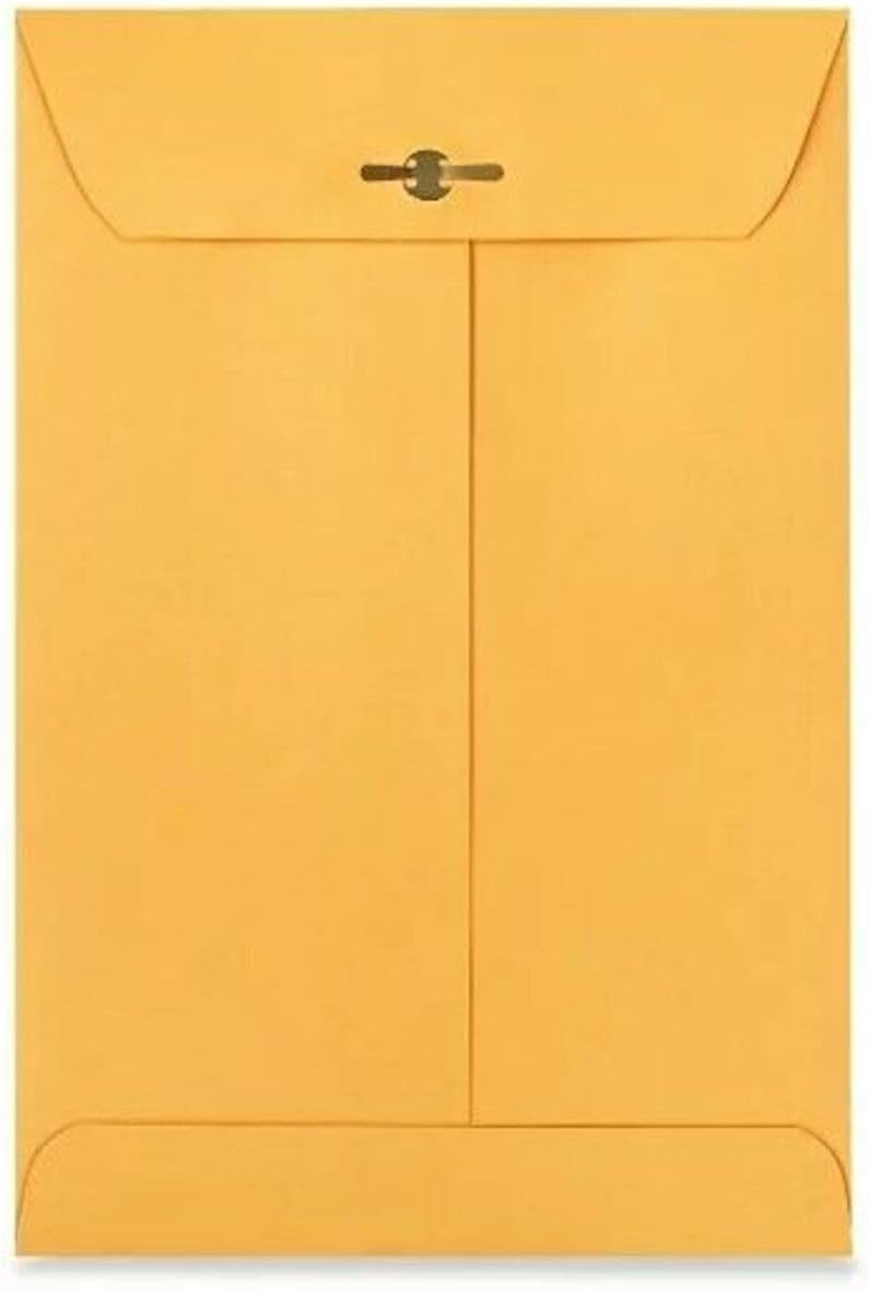 Catalog Envelopes (Open End), Brown Kraft, 28 Pound. 500 Per Pack. (Clasp, 11.5"x14")