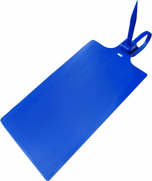 Plastic Seals Shipping Tags Logistics Use Big Sign Tie Large Label Tie, 255mm Total Length, Package of 100pcs (Navy Blue)