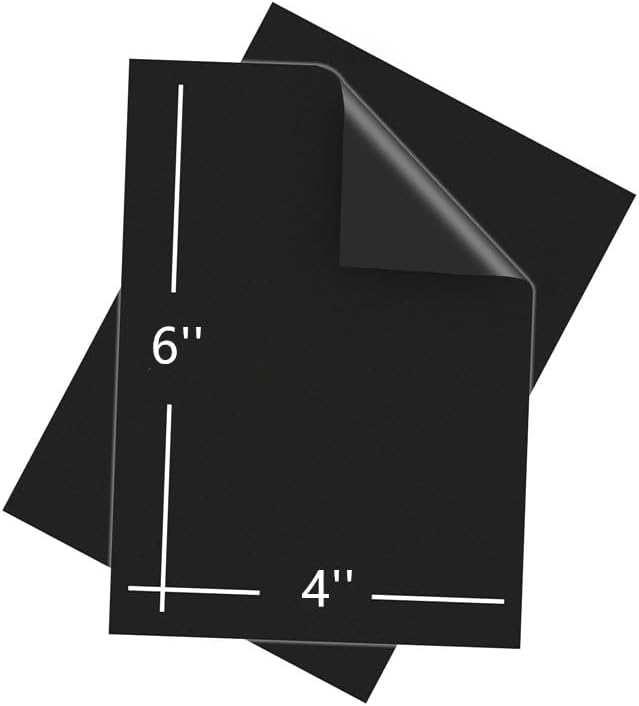 4''x6'' Flexible Plain Magnet Sheets,10PCS 30Mil,Rubber Non-Adhesive Magnetic Sheet for Die Storage,Business Signage,Car,Sticker,Craft Product,Souvenir,Refrigerator Sticker
