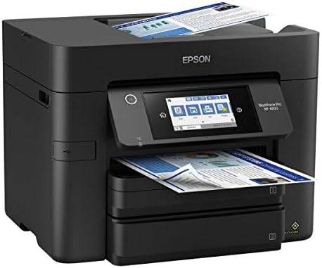 Epson Workforce Pro WF-4830 Wireless All-in-One Printer with Auto 2-Sided Print & EPSON T822 DURABrite Ultra Ink High Capacity Black Cartridge & EPSON T822 DURABrite Ultra Ink High Capacity Black