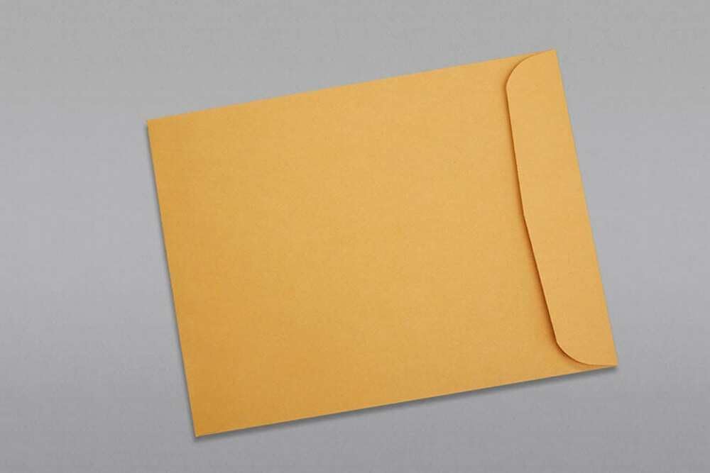 Limited Papers (TM) Booklet Envelopes, (Open Side) Brown Kraft, Gummed Seal, 28 Pound, Heavyweight, For Mailing And More. (250, 11 x 13)