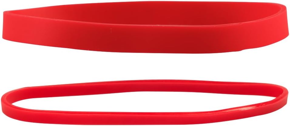 JAM PAPER Colorful Rubber Bands - Sizes 33 & 64 Set - Red Multi-Purpose Rubberbands - 200/Pack