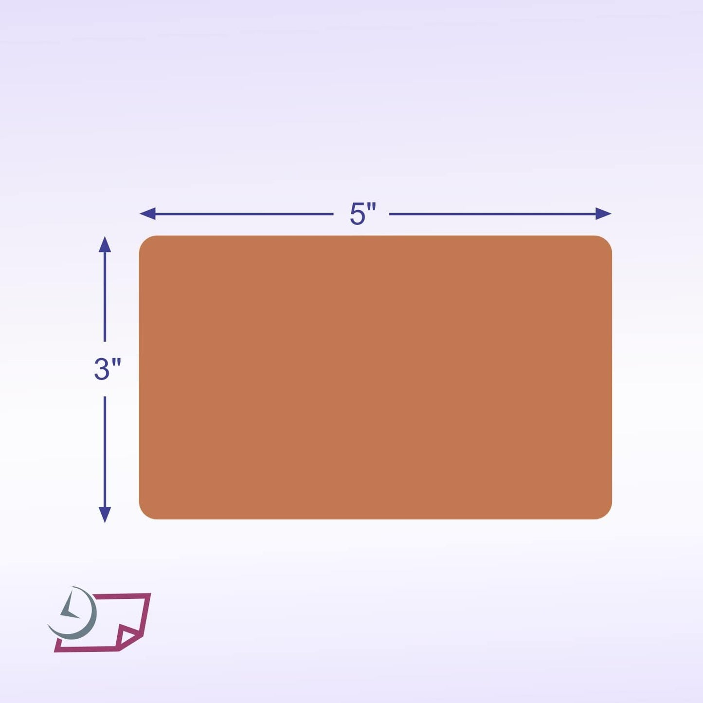 NextDayLabels 500 Rectangle Stickers (3" x 5") - Color Coding Labels Roll - Moving Labels for Boxes, Colored Inventory Stickers for Packing, Organizing, and Storage (Tan)
